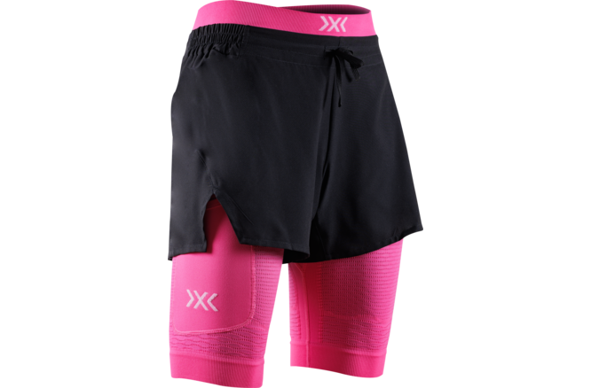 X-BIONIC Women Effektor 2in1 Shorts X black/neo pink S X-BIONIC Women Effektor 2in1 Shorts X black/neo pink S
