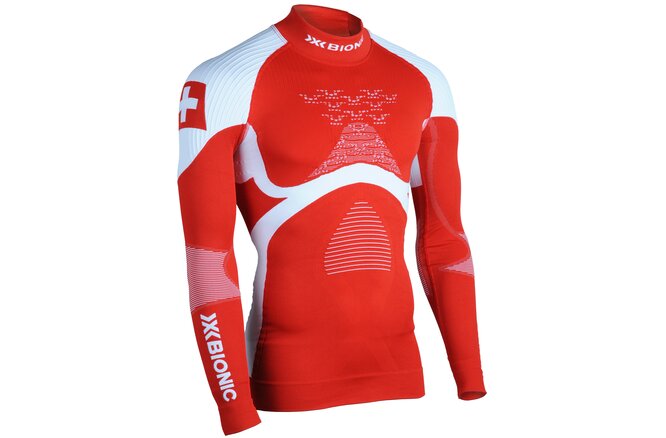 X-BIONIC Men Energy Accumulator 4.0 Patriot Shirt Turtle Neck LG SL Switzerland M X-BIONIC Men Energy Accumulator 4.0 Patriot Shirt Turtle Neck LG SL Switzerland M