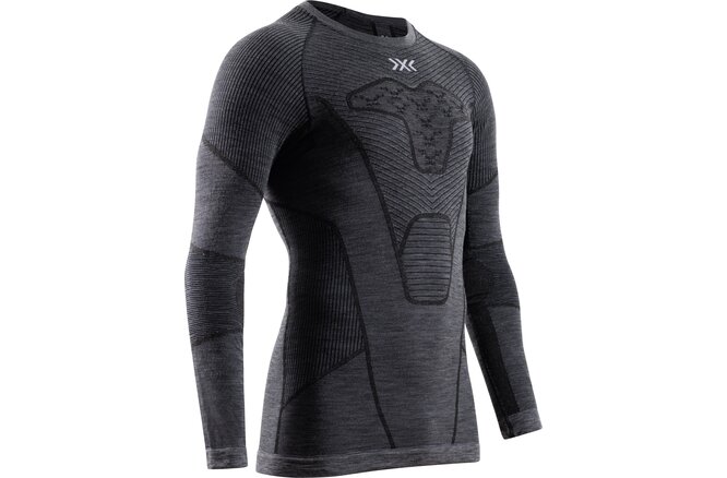 X-BIONIC Men Symbio Merino Shirt LS rhino grey S X-BIONIC Men Symbio Merino Shirt LS rhino grey S