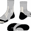 X-SOCKS Hike Discover Merino Crew seal grey/light sand 45-47