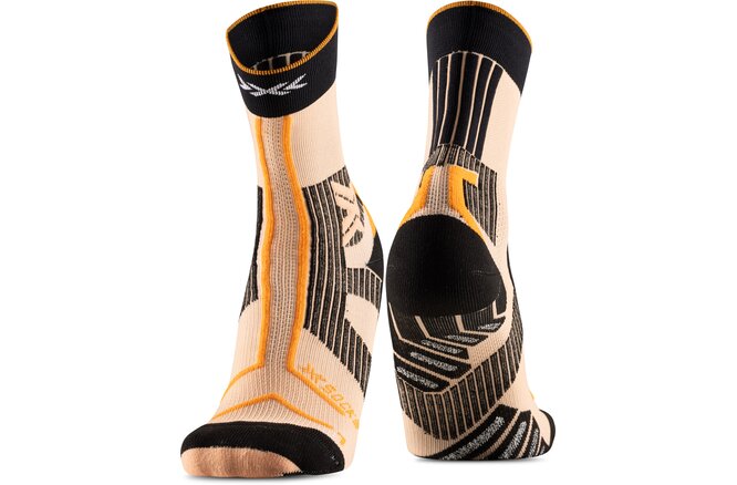 X-SOCKS Trail Run Terraskin Expert Crew fresh peach/X black/blazing orange 39-41 X-SOCKS Trail Run Terraskin Expert Crew fresh peach/X black/blazing orange 39-41