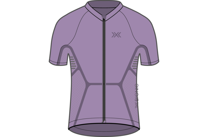 X-BIONIC Men XCeed Ride Jersey SH SL heather/lavender night XL X-BIONIC Men XCeed Ride Jersey SH SL heather/lavender night XL