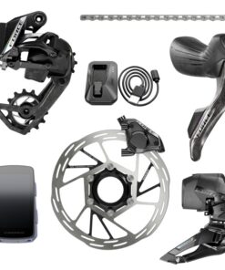 Force AXS E1 2x Groupset Limited Edition Hammerhead, Shifters, Kette, RD,FD,Rotor
 Force AXS 2X E1 Electronic HRD Groupset MY 2025 Limited Edition 
 - Hammerhead Karoo Cycling Computer Limited Edition 
 - Shifters inkl. FlatMount Caliper 
 - Kette Force 
 - Schaltwerk 36Z inkl. Akku 
 - Umwerfer inkl. Akku 
 - 2x Paceline CL 160mm Rotors 
 - Ladegerät