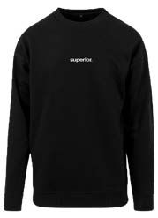 Sweathirt Superior, black Gr. S 65% Cotton/35% Polyester,300 g/m2