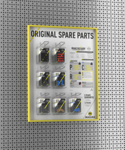 Wanddisplay'Original Spare' Lochwand ink. Halterung und Hacken
