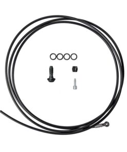 Leitung 3m MT next, MTC, MTC ABS, CMe MT next und MT C   2.6m, MT C und CMe 3m
 <b>Freigegebene Leitungslängen: </b> 
 MT next und MT C: bis 2.600 mm 
 MT C ABS: bis 3.100 mm (in Summe mit beiden Abschnitte zusammen) 
 CMe: bis 3.000 mm 
 
 <b>Lieferumfang:</b> 
 1x Bremsleitung 
 1x Olive 
 1x Stützhülse 
 Aluminium-Ringstück und Schraube (schwarz) 
 4x O-Ring