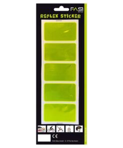 Fasi réflecteur rectangle auto-collant jaune