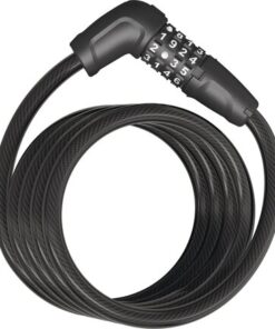 Abus Antivol à spirale Tresor 6512C/180 code avec support SCMU 6C noir