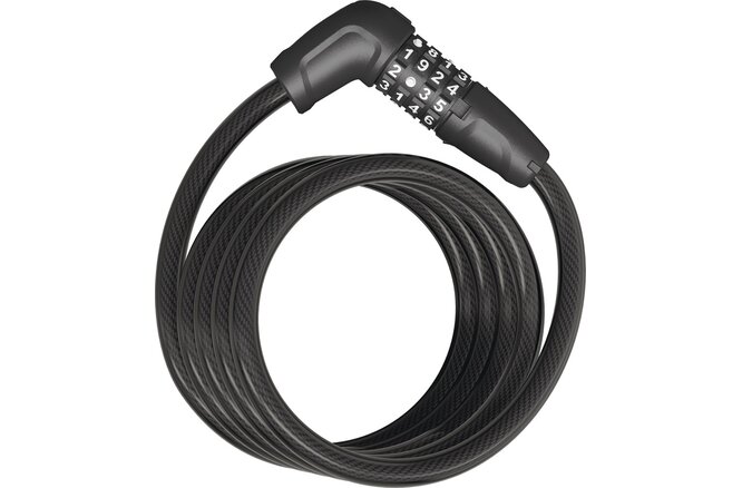 Abus Antivol à spirale Tresor 6512C/180 code avec support SCMU 6C noir Abus Antivol à spirale Tresor 6512C/180 code avec support SCMU 6C noir