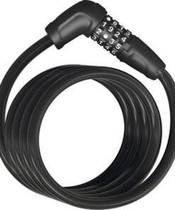Abus Antivol à spirale Numero 5510C/180 code avec support SCMU 5C noir