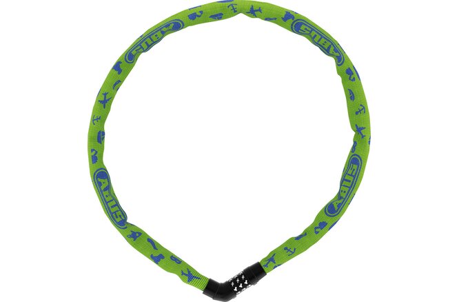 Abus Antivol à chaîne 4804C/75 symbols sans support lime Abus Antivol à chaîne 4804C/75 symbols sans support lime