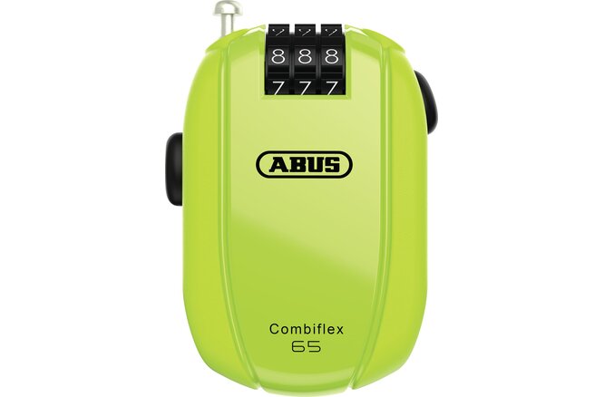 Abus Serrure spéciales Combiflex StopOver 65 code sans support jaune neon Abus Serrure spéciales Combiflex StopOver 65 code sans support jaune neon