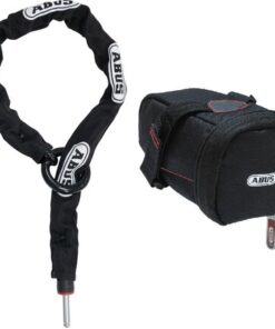 Abus Chaîne en boucle Adaptor Chain 2.0 8KS/85 avec sacoche de selle ST5950 noir
