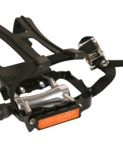 Wellgo Pédale M248DU 9/16" alu incl.câle-pieds et courroies noire