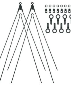 SKS Jeu de tringles Bluemels Basic & Stripes 26/28" 365 mm noir