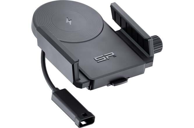 SP Connect Universal Charging Phone Clamp SPC+ avec câble USB 15W noir SP Connect Universal Charging Phone Clamp SPC+ avec câble USB 15W noir