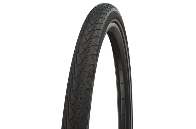 Schwalbe Pneu Marathon Plus 700x35C rigide avec bande réfléchissante black Schwalbe Pneu Marathon Plus 700x35C rigide avec bande réfléchissante black