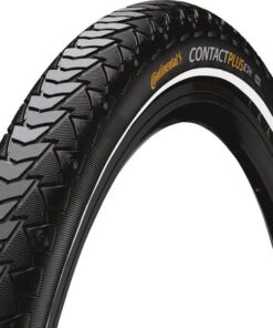 Continental Pneu Contact Plus 700x35C rigide avec bande réfléchissante black