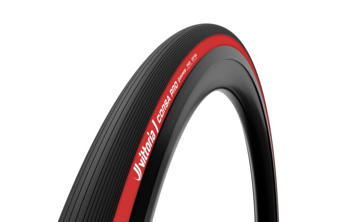 Vittoria Pneu Corsa Pro 700x28c TLR rouge noir Vittoria Pneu Corsa Pro 700x28c TLR rouge noir
