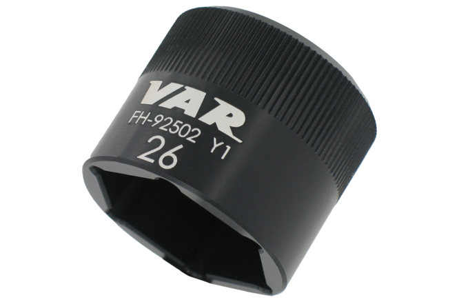 VAR Douille à face plate pour capuchon de fourche 26 mm noir FH-92502 VAR Douille à face plate pour capuchon de fourche 26 mm noir FH-92502