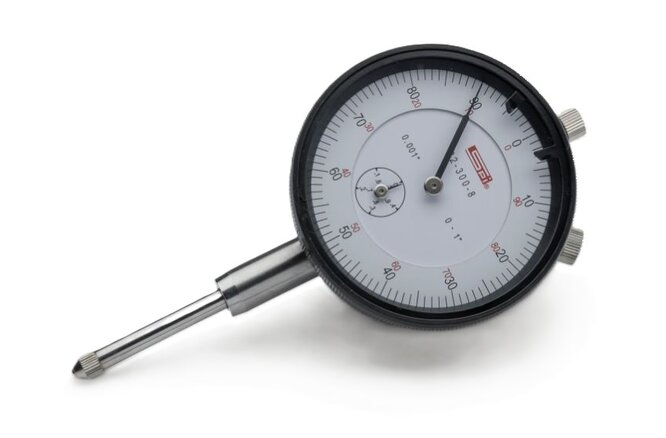 FOX Tool Dial Indicator 1" Measuring Range 0.001"Graduation 3/8"Stem Diameter FOX Tool Dial Indicator 1" Measuring Range 0.001"Graduation 3/8"Stem Diameter