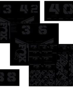 FOX Decal 21 Custom Fork & Shock stealth black