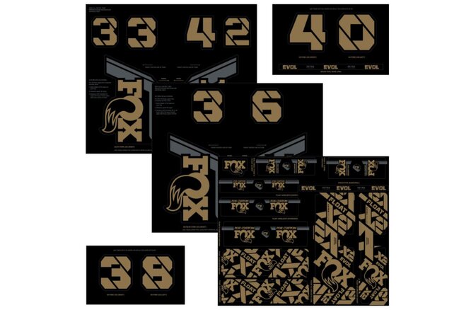 FOX Decal 21 Custom Fork & Shock kashima FOX Decal 21 Custom Fork & Shock kashima