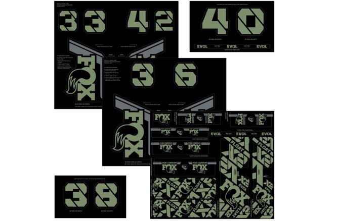 FOX Decal 21 Custom Fork & Shock pistachio FOX Decal 21 Custom Fork & Shock pistachio