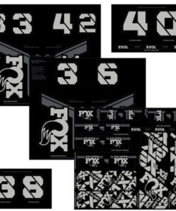 FOX Decal 21 Custom Fork & Shock battleship grey