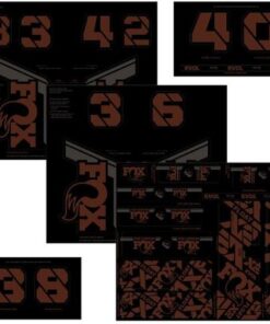 FOX Decal 21 Custom Fork & Shock root beer