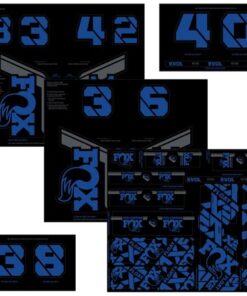 FOX Decal 21 Custom Fork & Shock blue
