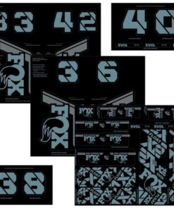 FOX Decal 21 Custom Fork & Shock storm blue