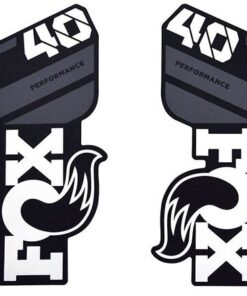 FOX Decal 21 40 P-S Gray Logo mat black Fork