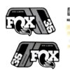 FOX Decal 21 40 P-S Gray Logo mat black Fork FOX Decal 21 40 P-S Gray Logo mat black Fork