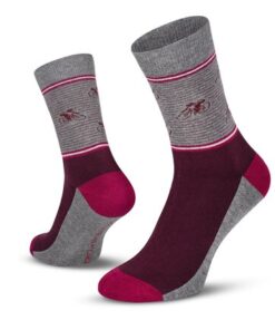 Le Patron Vintage Cyclist Socks aubergine 35-38