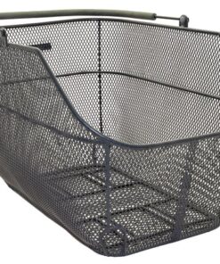 Pletscher Panier Deluxe XXL porte-bagage maille fine adaptateur 3-points noir