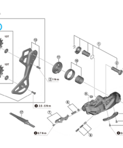 Shimano Roulette de guide et tension RD-M8260-11 paire