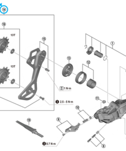 Shimano Plaque assemblage RD-M9250-GS