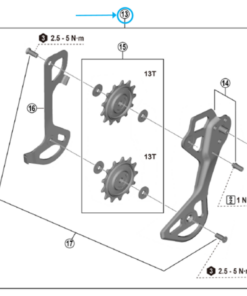 Shimano Plaque assemblage RD-M8250-GS