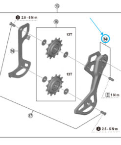 Shimano Plaquette extérieur RD-M8250-GS