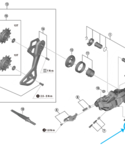 Shimano porte-pile couverture RD-M8250