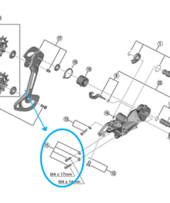 Shimano Vis d'arrêt RD-M9120 avec plaquette