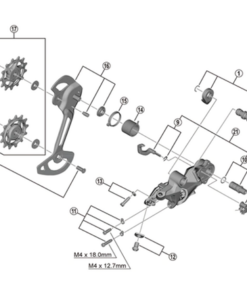 Shimano Plaque interne de chape RD-M8120-SGS