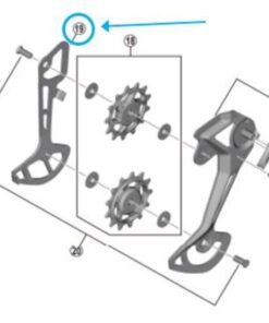 Shimano Plaque interne de chape RD-M8100-SGS
