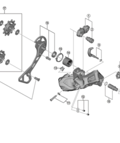 Shimano Plaque interne de chape RD-RX817