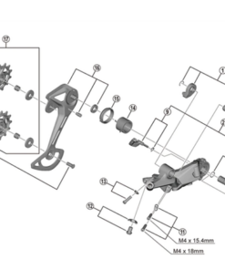 Shimano Plaque interne de chape RD-M6100-SGS