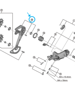 Shimano Plaquette extérieure RD-M6100-SGS