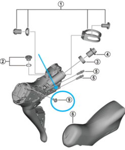 Shimano Vis couvercle de batterie ST-R9270 / ST-R8170