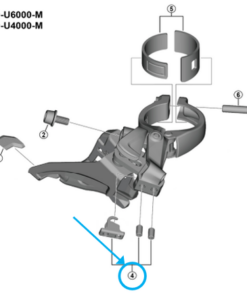 Shimano Vis d'arrêt FD-U6000 avec plaquette