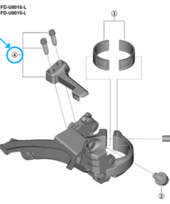 Shimano Vis d'arrêt FD-U8010 avec plaquette